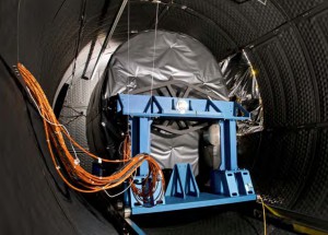 MIRI and the MTS, wrapped together before the test in the RAL cryochamber. Credit: MIRI consortium, 